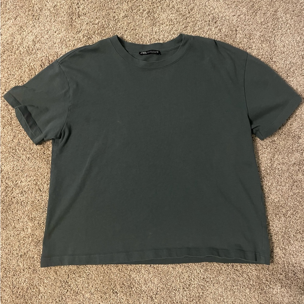 Green shirt from Zara